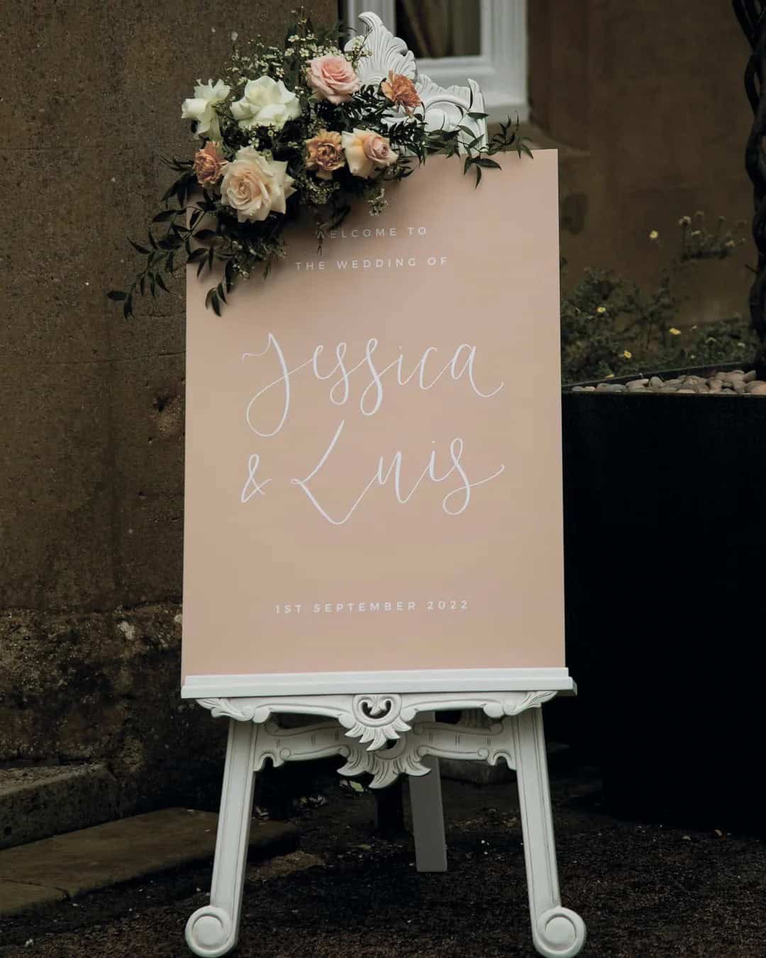 Nude Wedding Signs