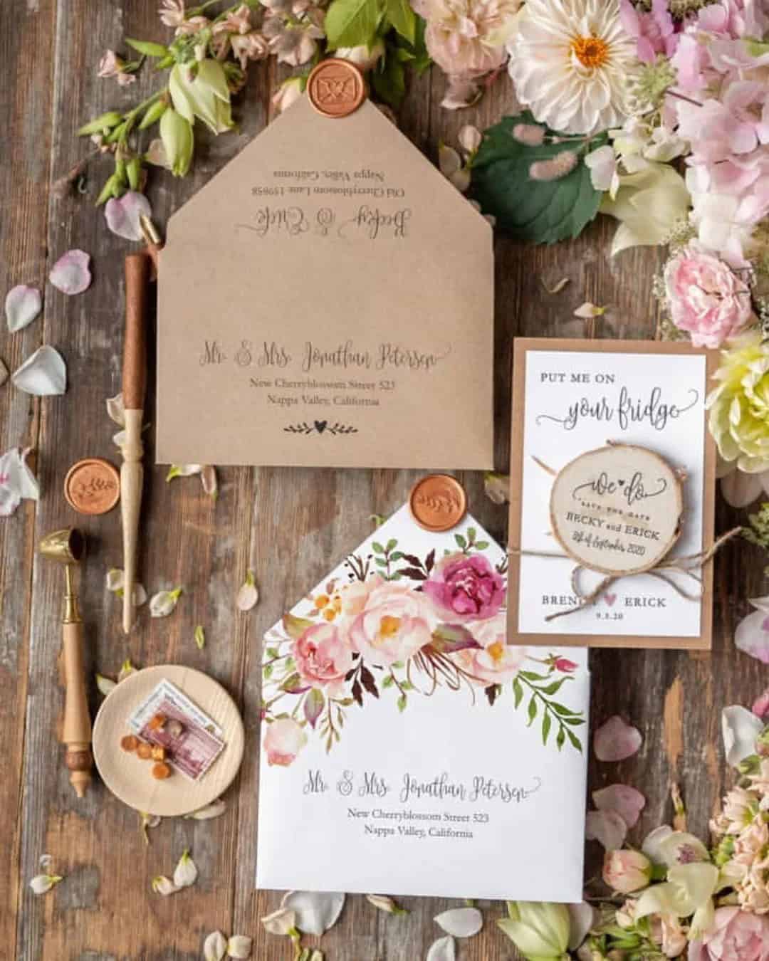 Rustic Vintage Wedding Invitations