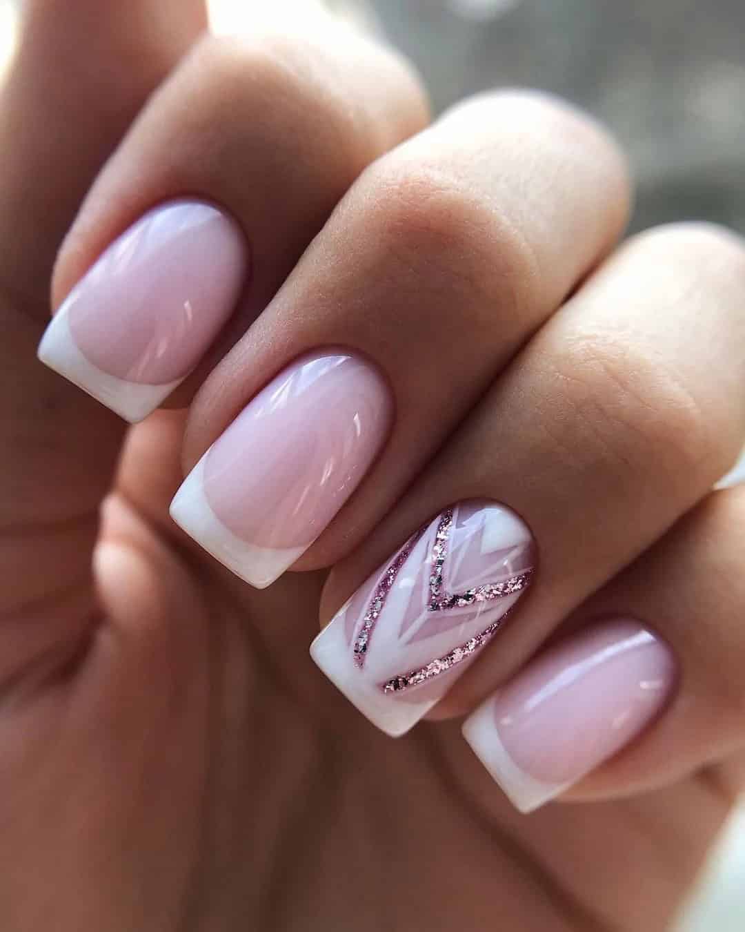 Pink and White Glittered Ideas