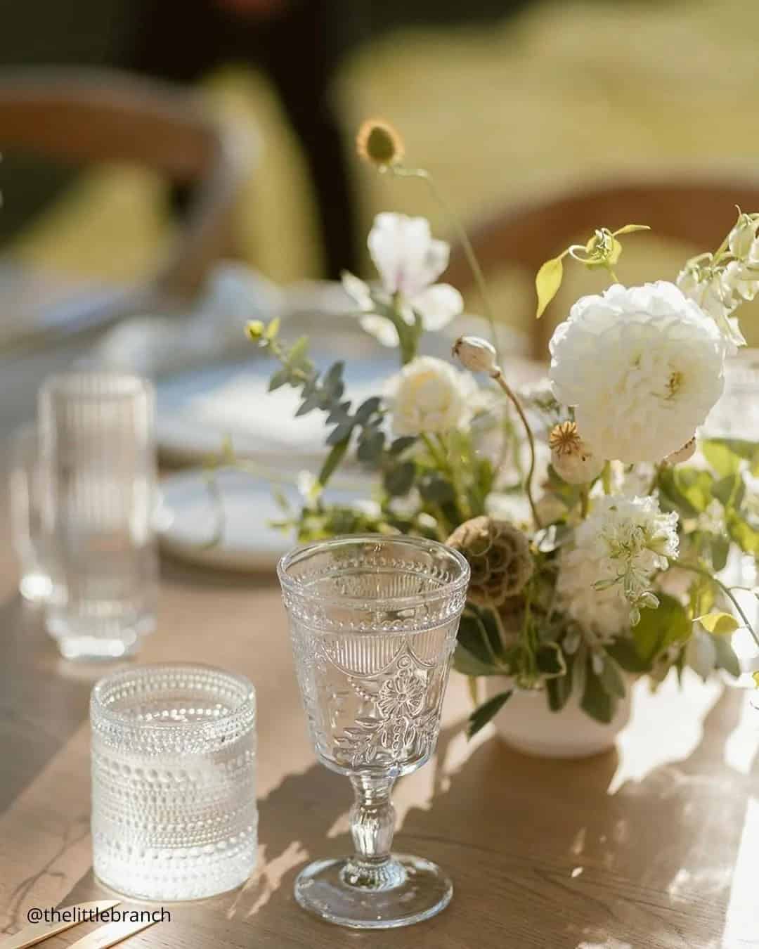 White Wedding Theme: Floral Accents