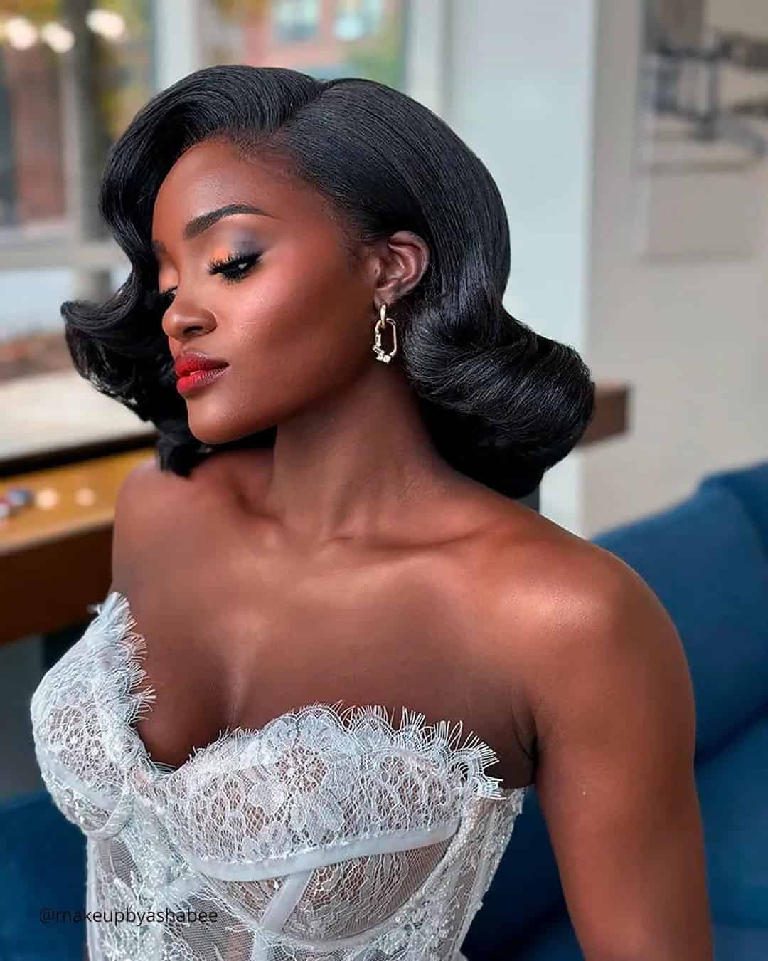 Elegant Wedding Hairstyles For Natural Black Hair