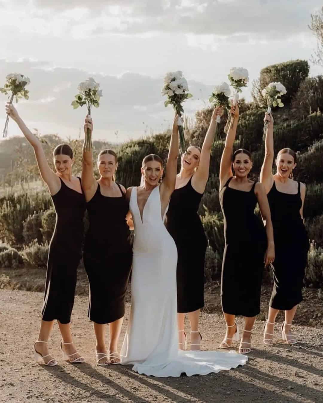 Short Black Bridesmaid Dresses