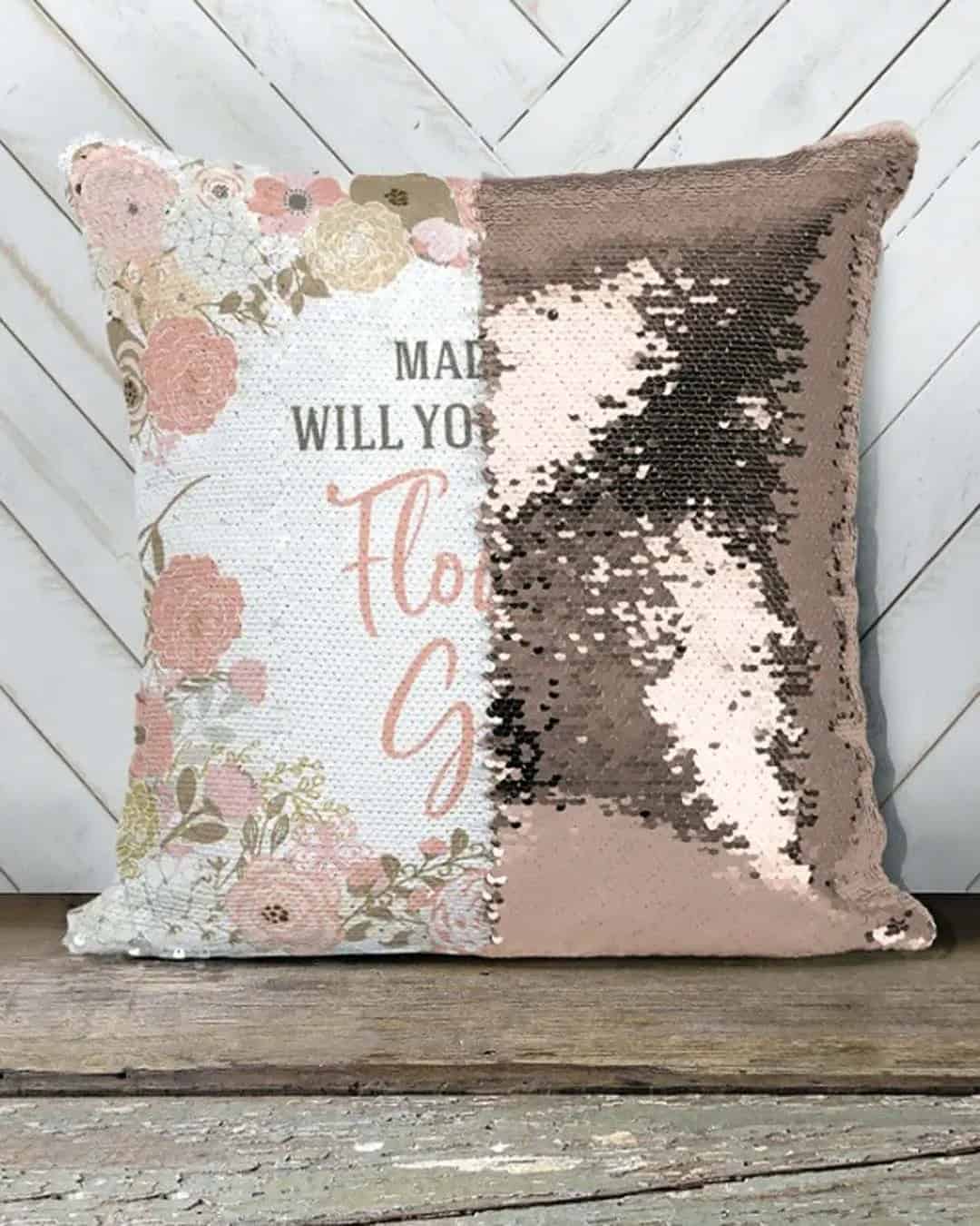 Flower Girl Proposal Pillow