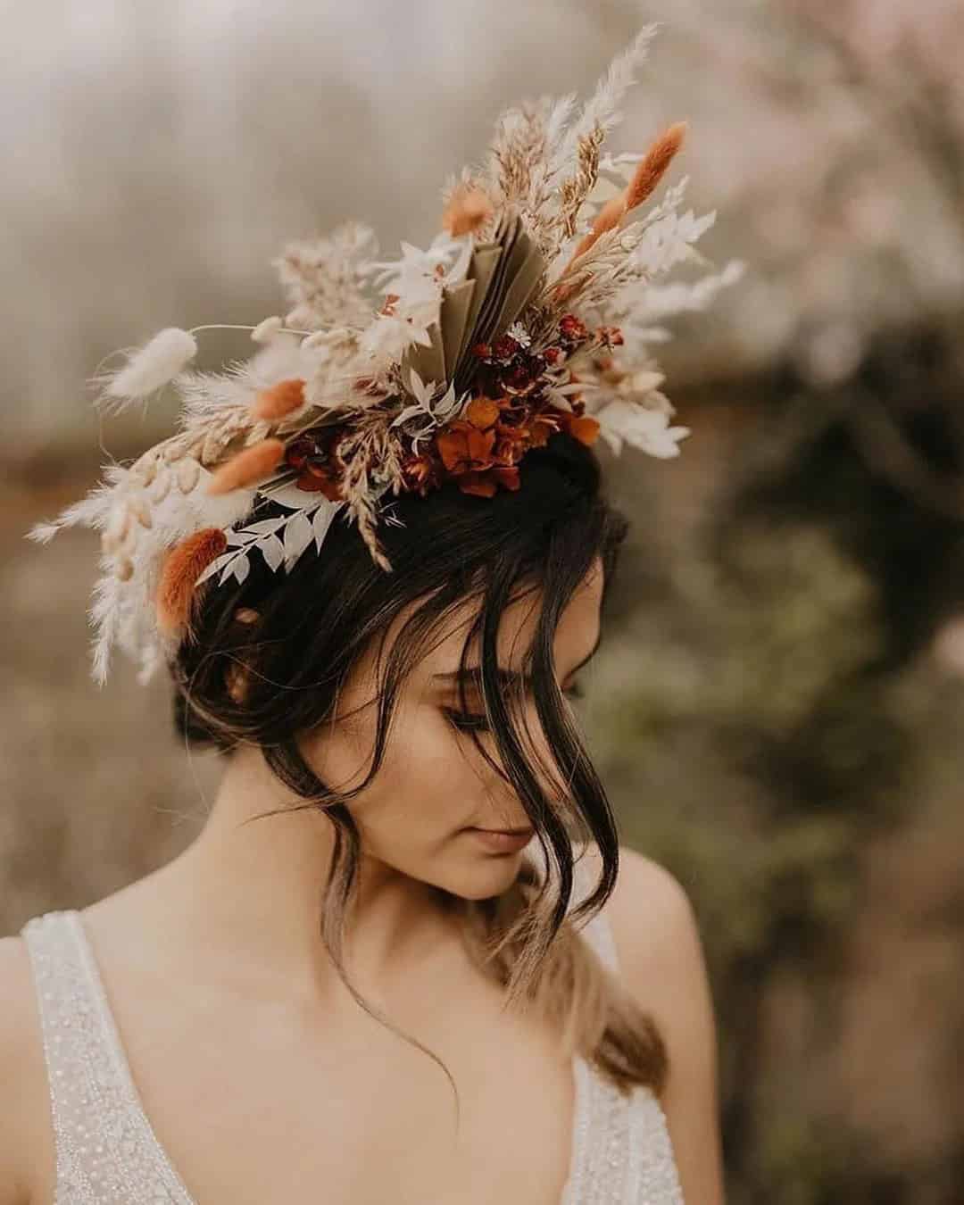 Wedding Hairstyles With A Flower Crown