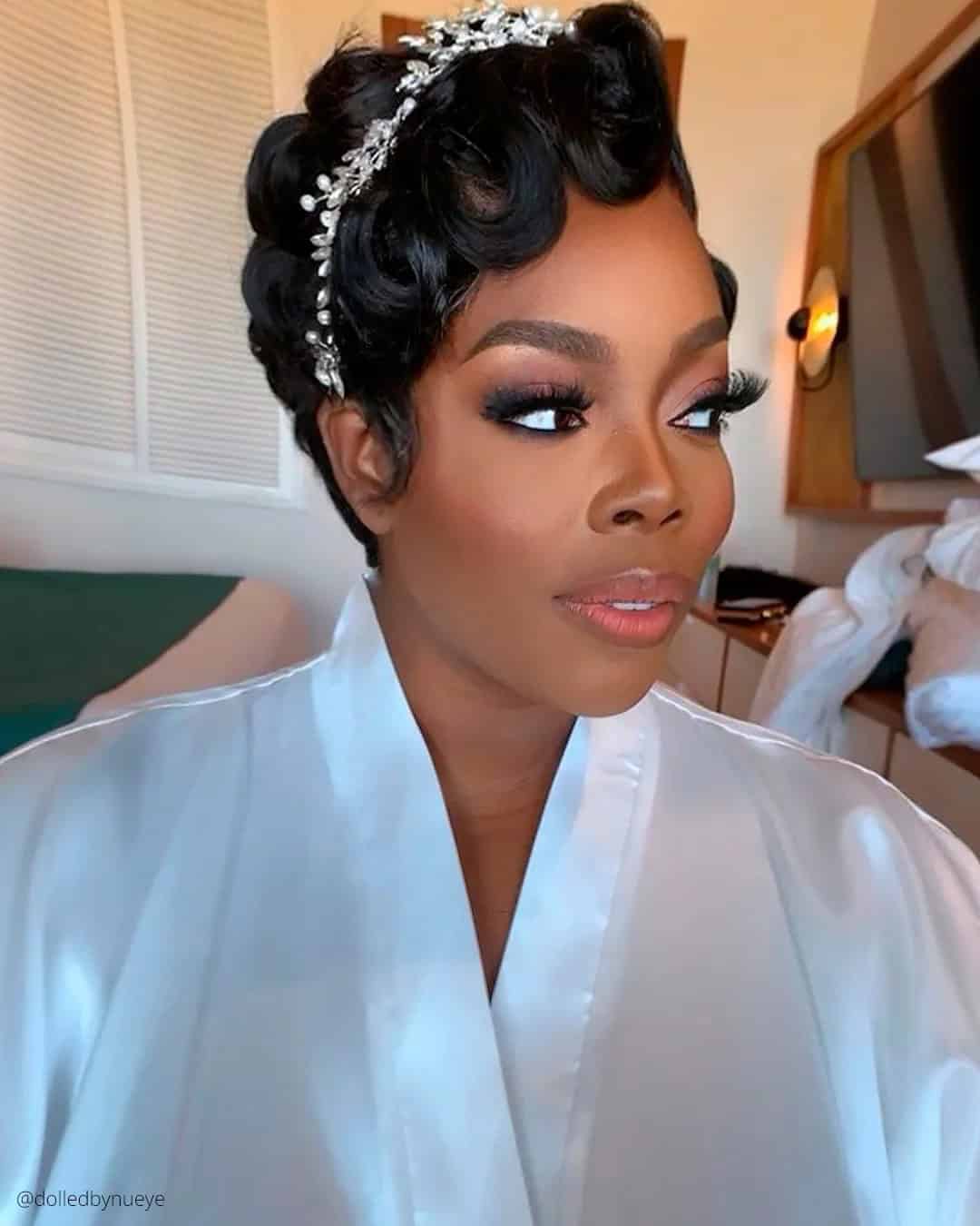 Wedding Hairstyles For African American Short Hair