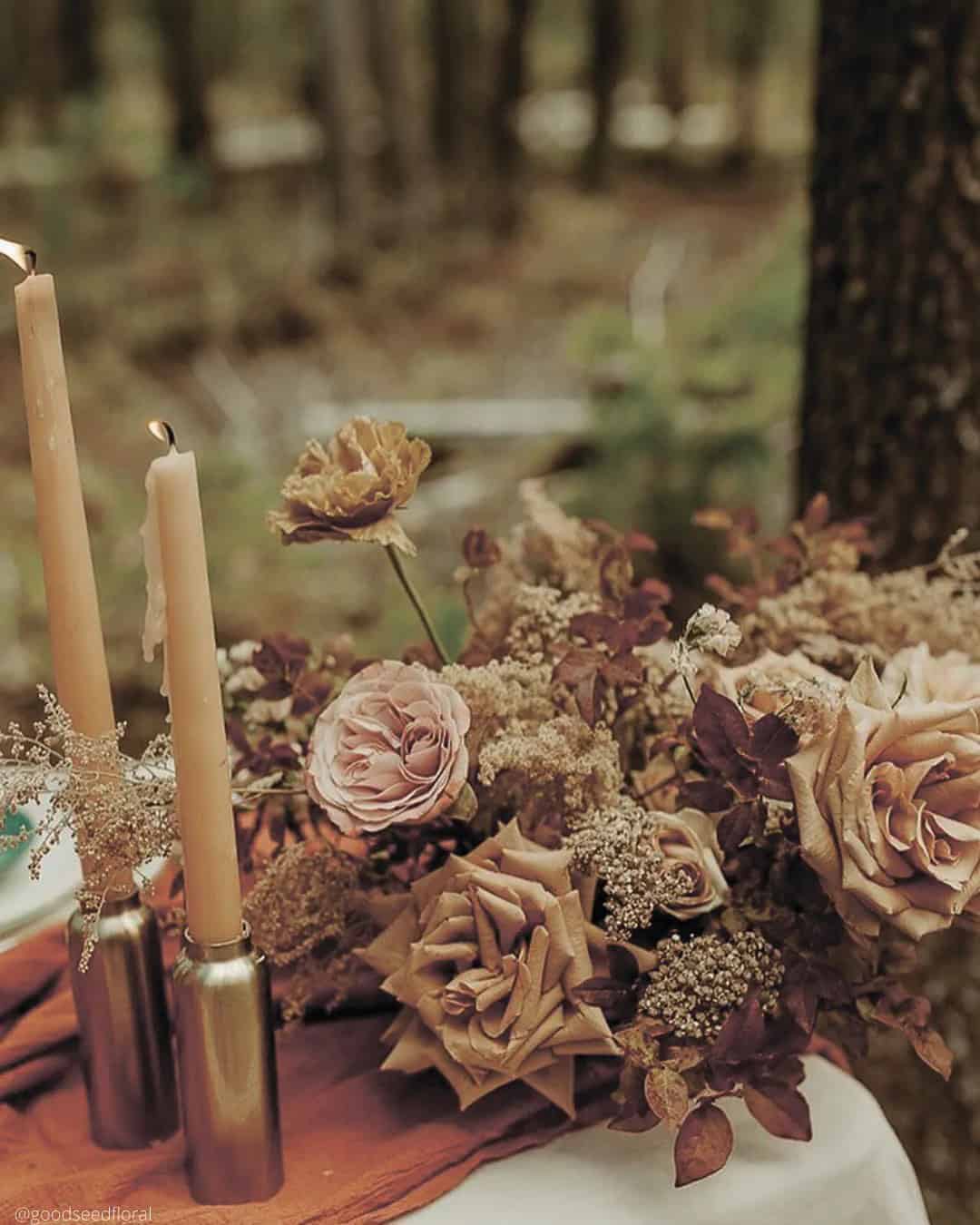 Rust Flowers Arrangement