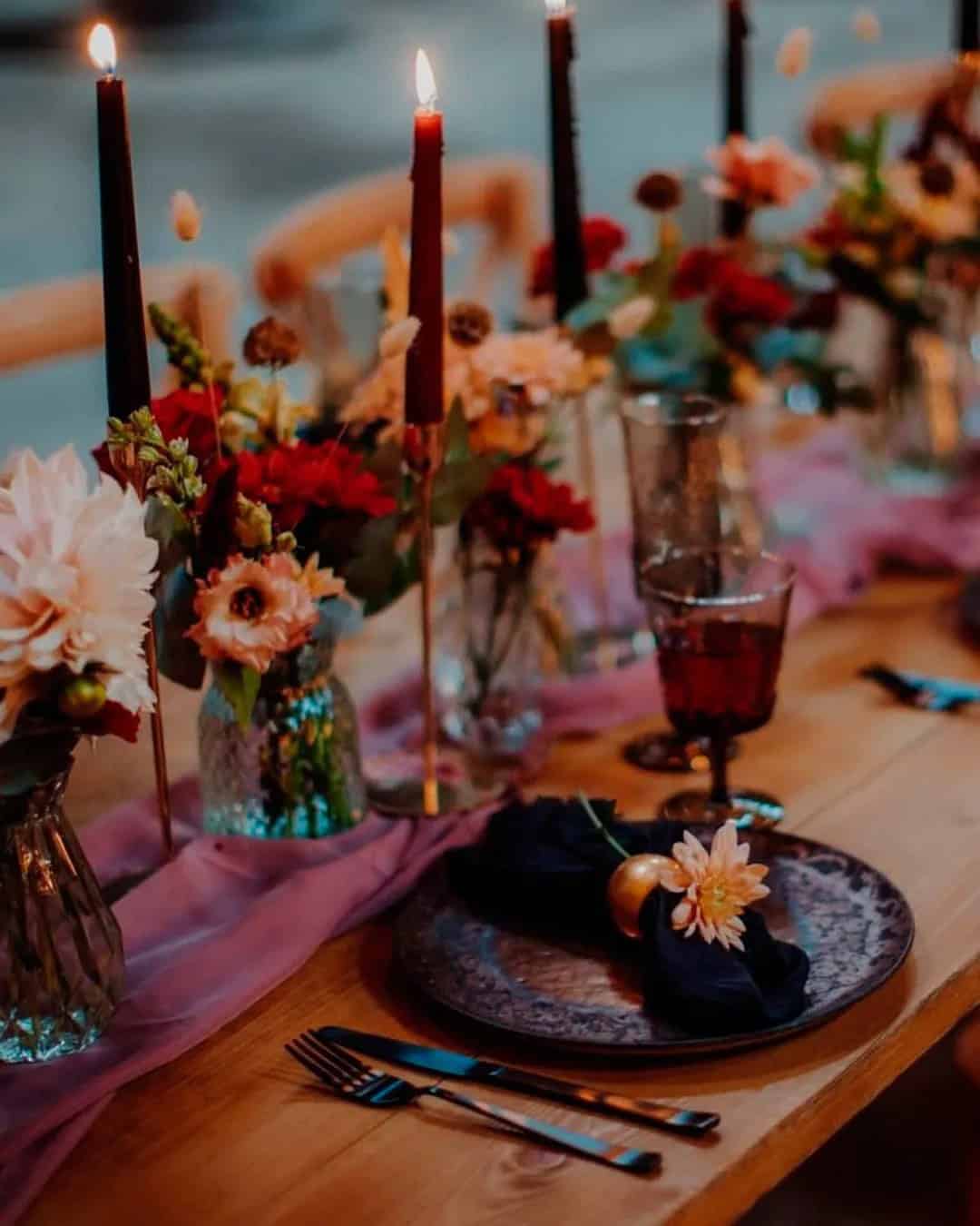 Wedding Decor Trends 2024 – Dark And Moody Flowers