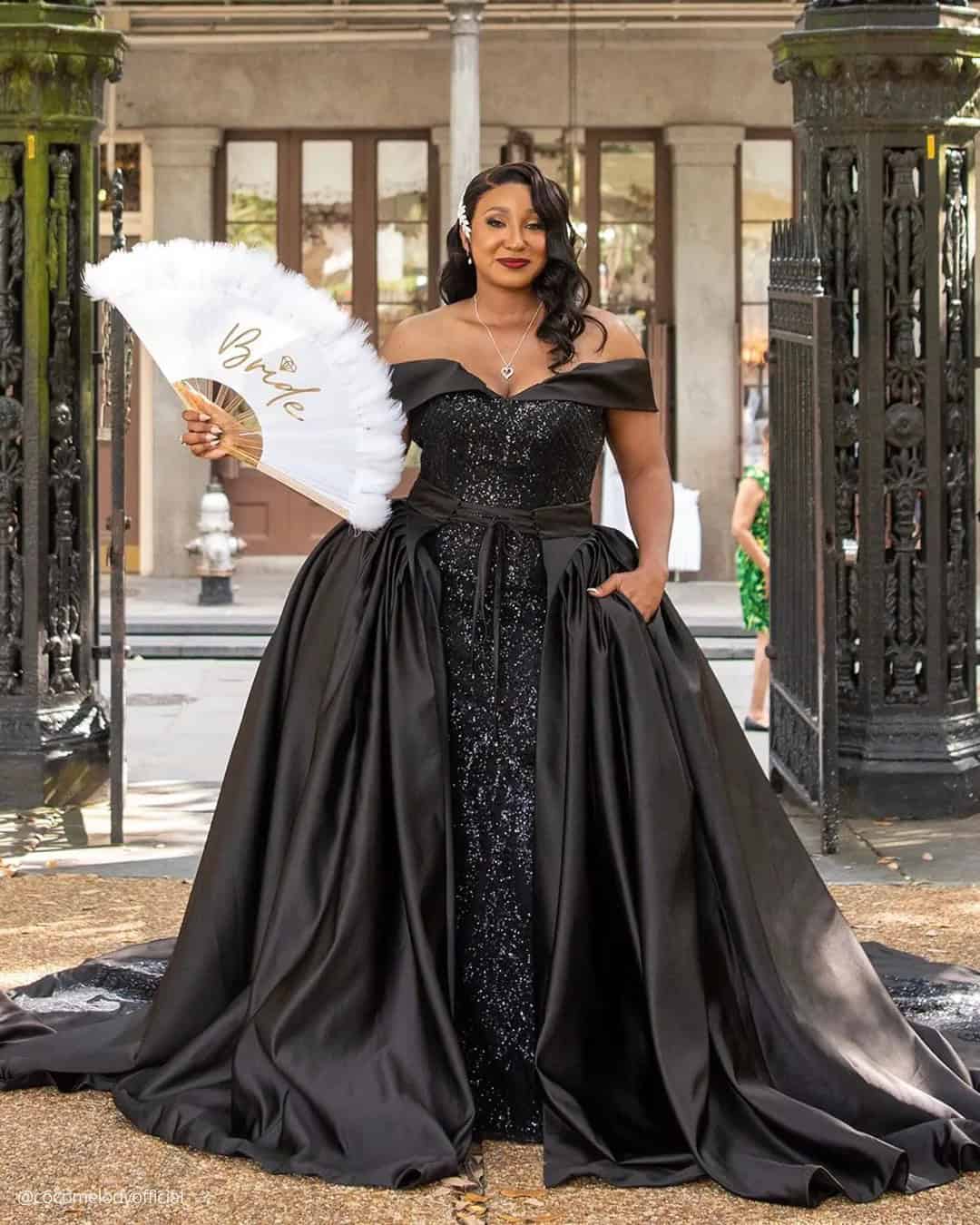 Black Wedding Dresses Plus Size