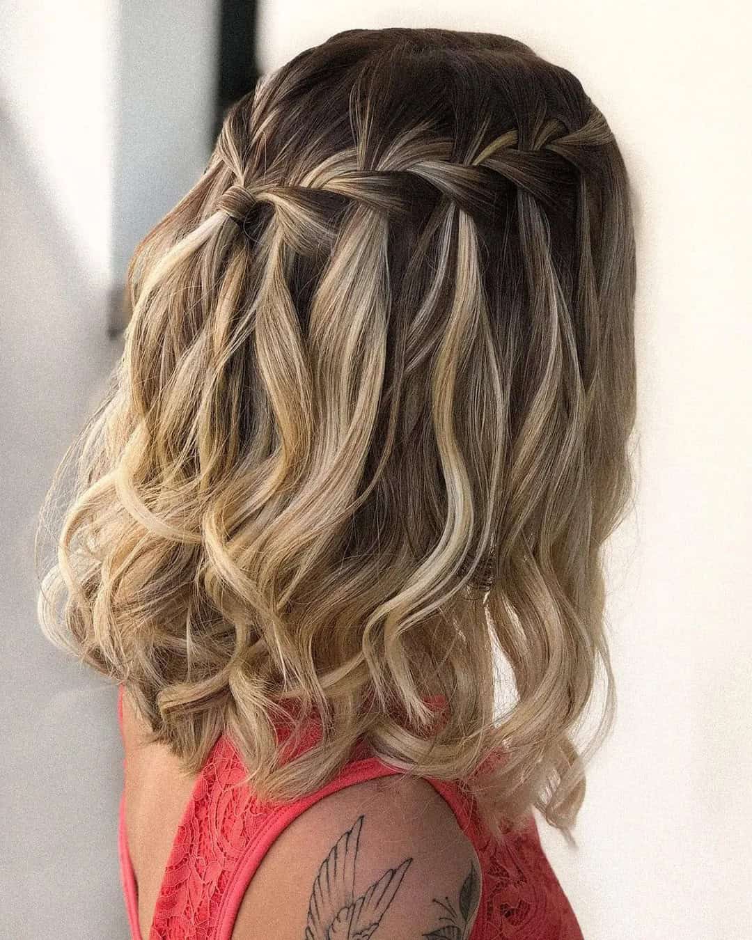 Loose Wavy Lob For Wedding