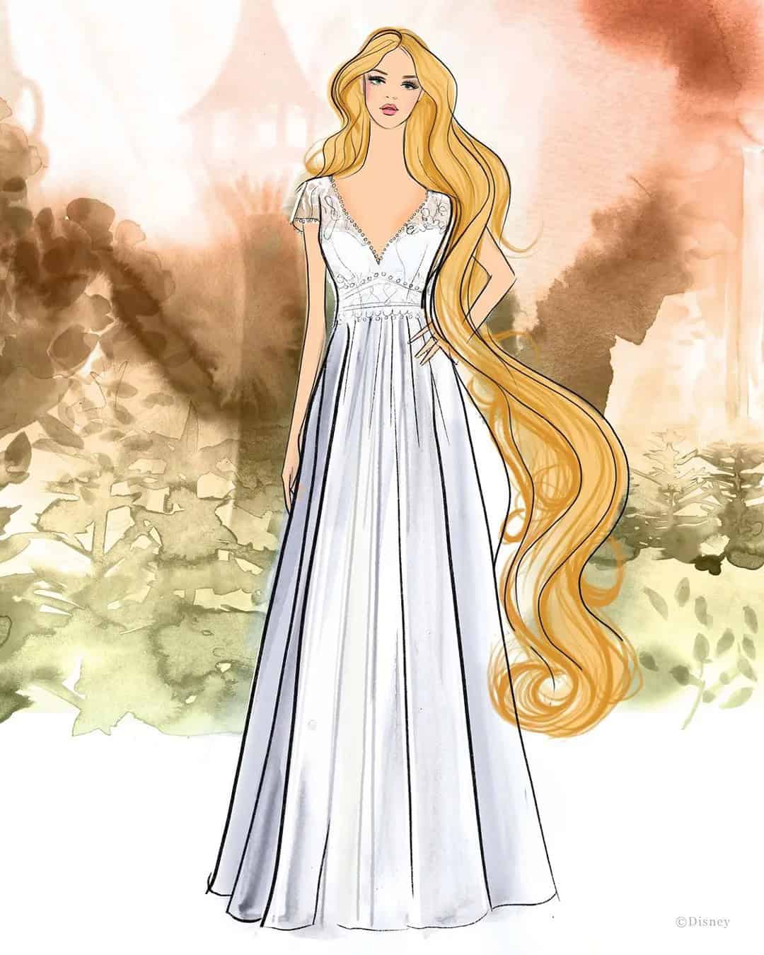 Rapunzel’s Princess Wedding Dresses