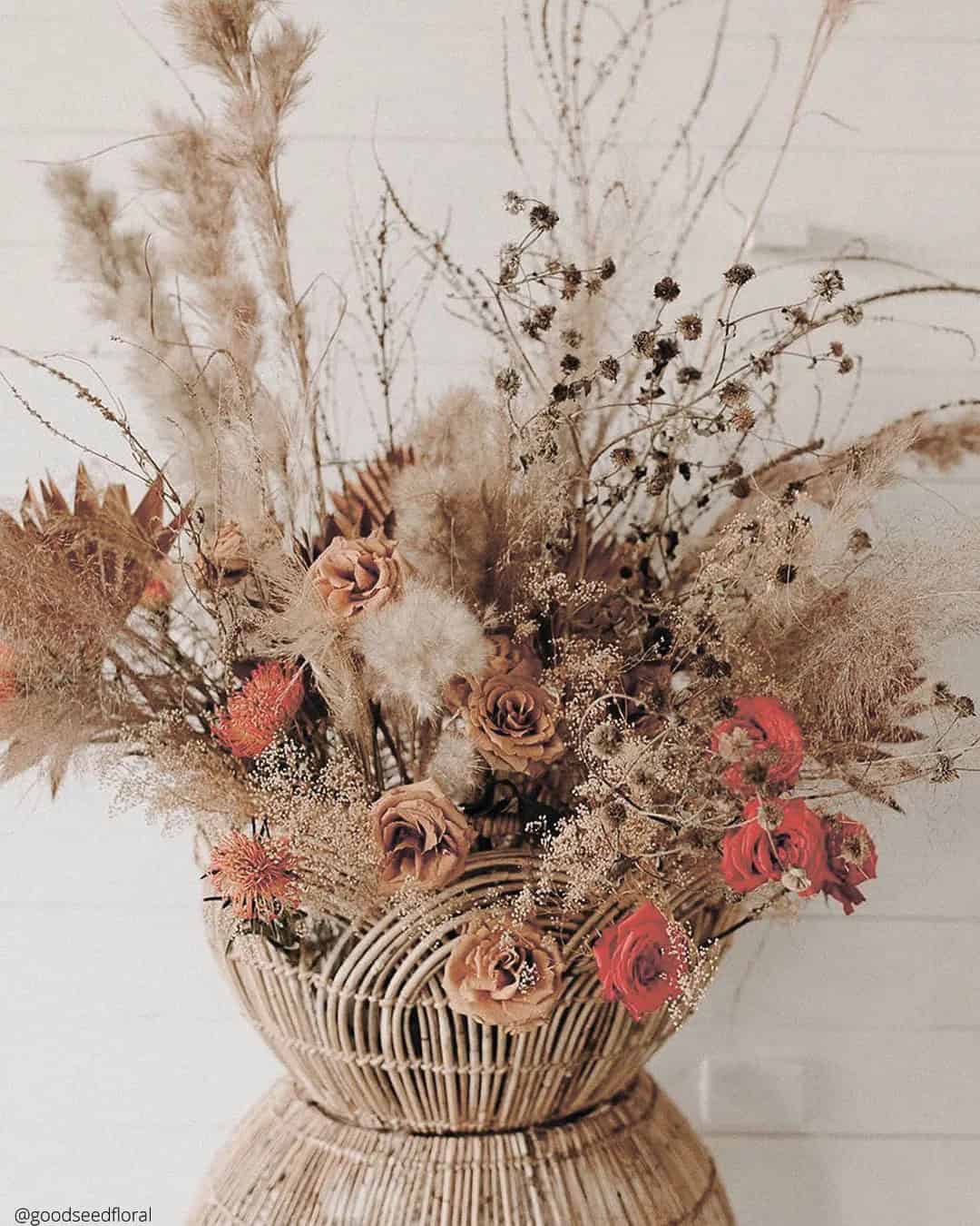 Rust Flowers Arrangement