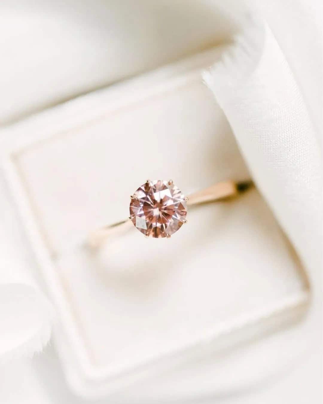 Romantic Rose Gold Engagement Rings