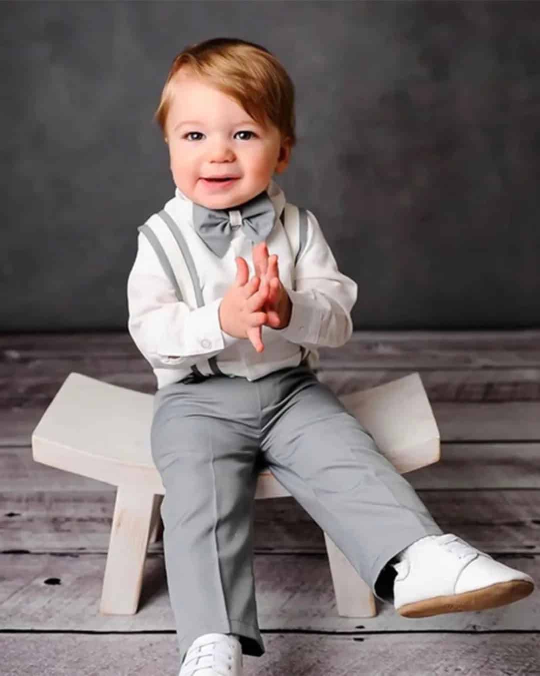 Grey Ring Bearer Outfit