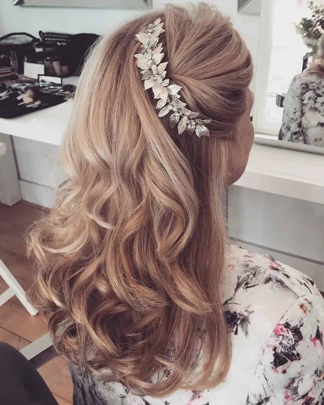 Half Up Half Down Wedding Hair