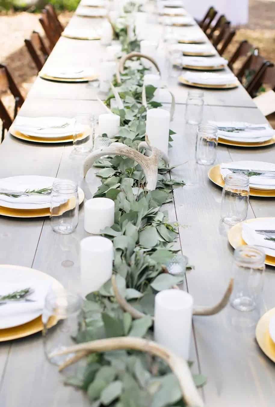 Table Decorations In Camo Style