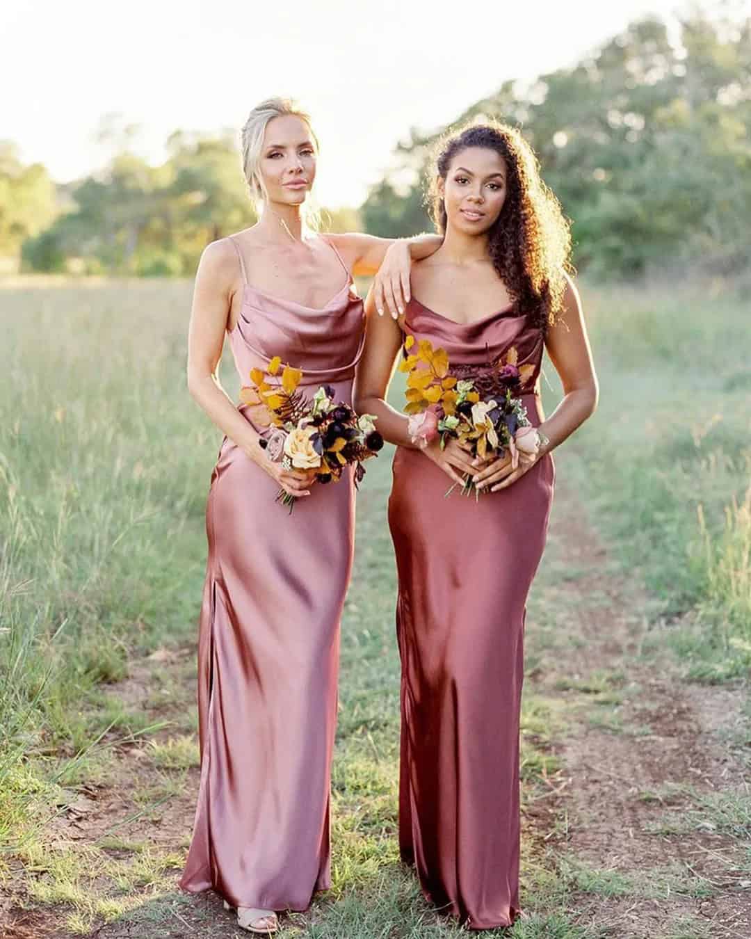 Dark Blush Bridesmaid Dresses