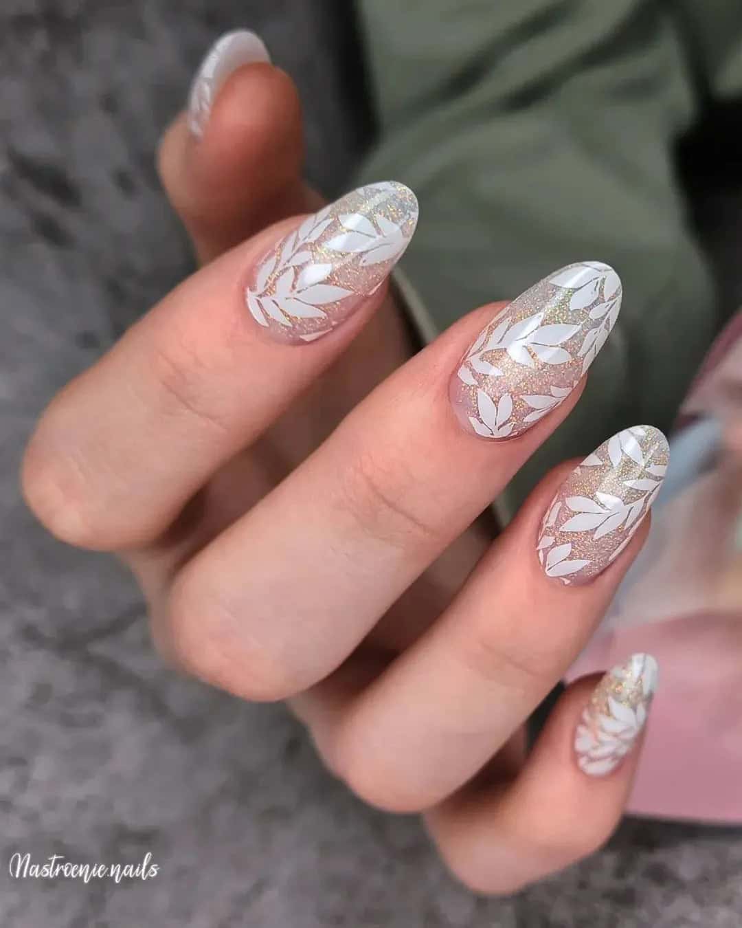 White Lace Nail Designs