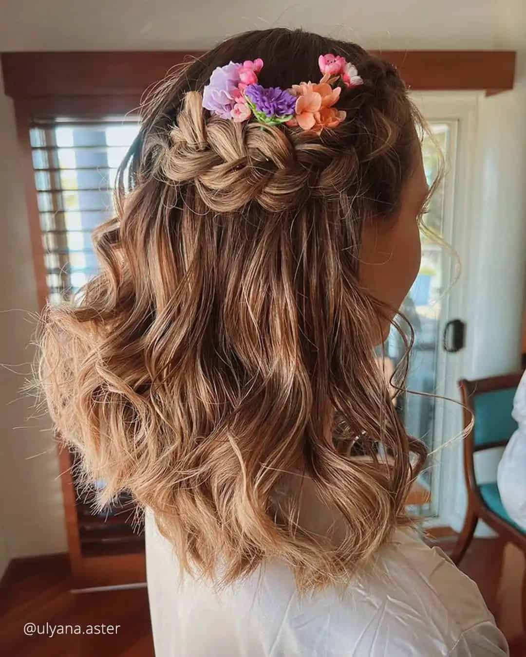 Rustic Wedding Hairstyles for Bridesmaids