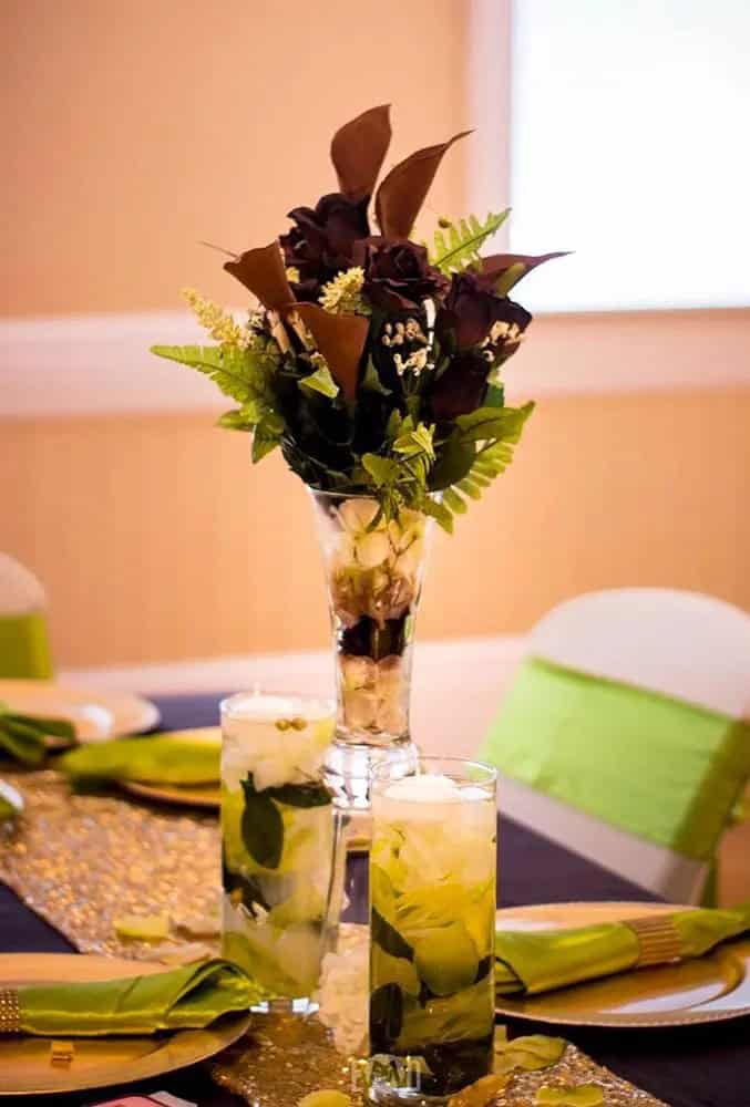 Table Decorations In Camo Style