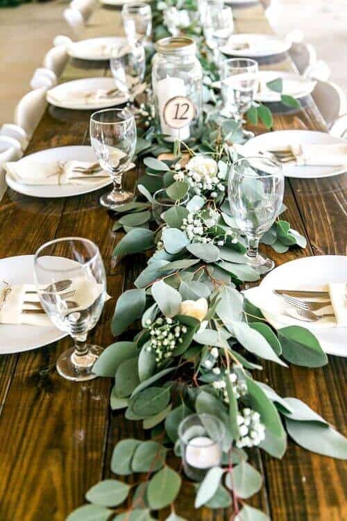 Eucalyptus table decor