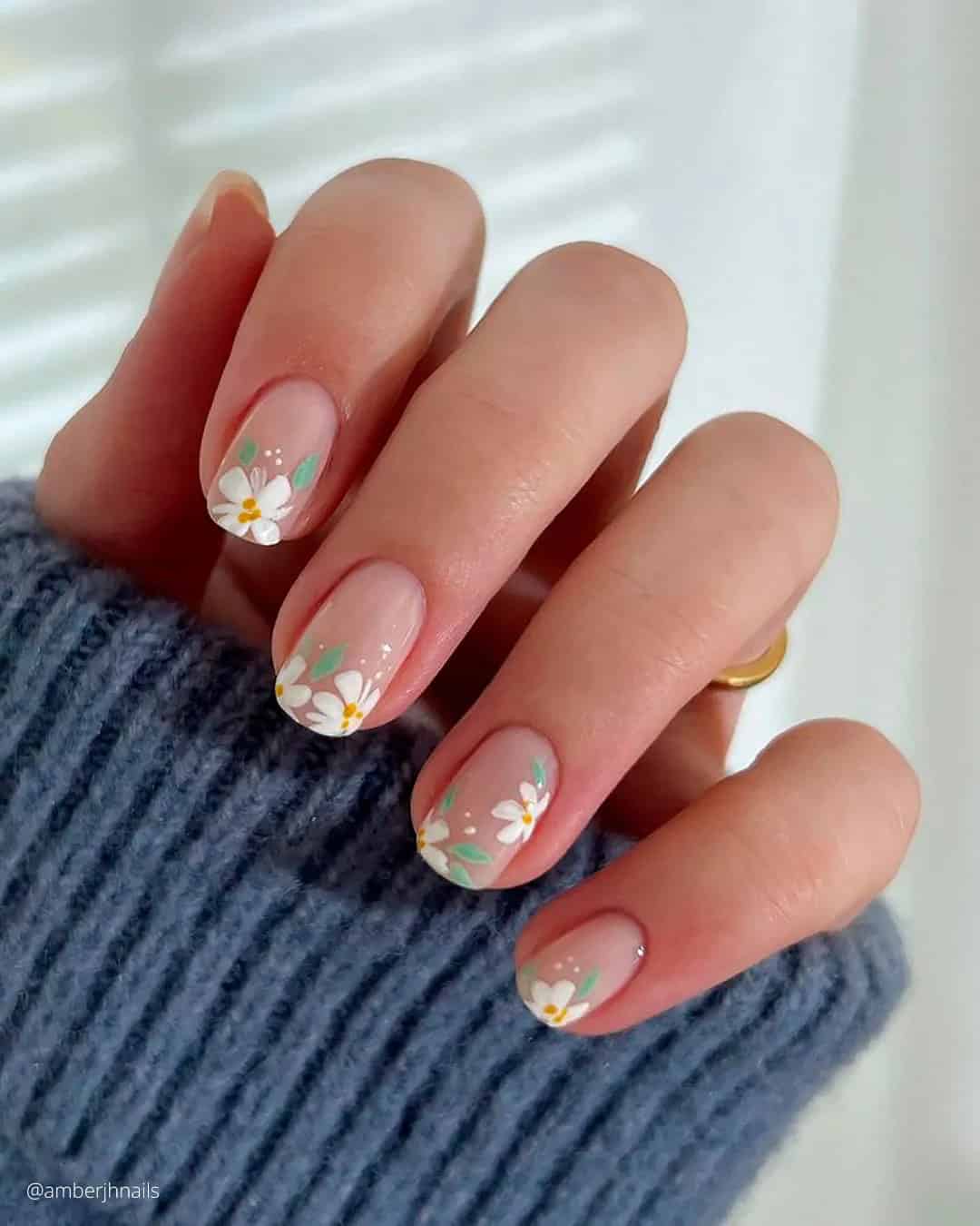 Cute Short Wedding Nails