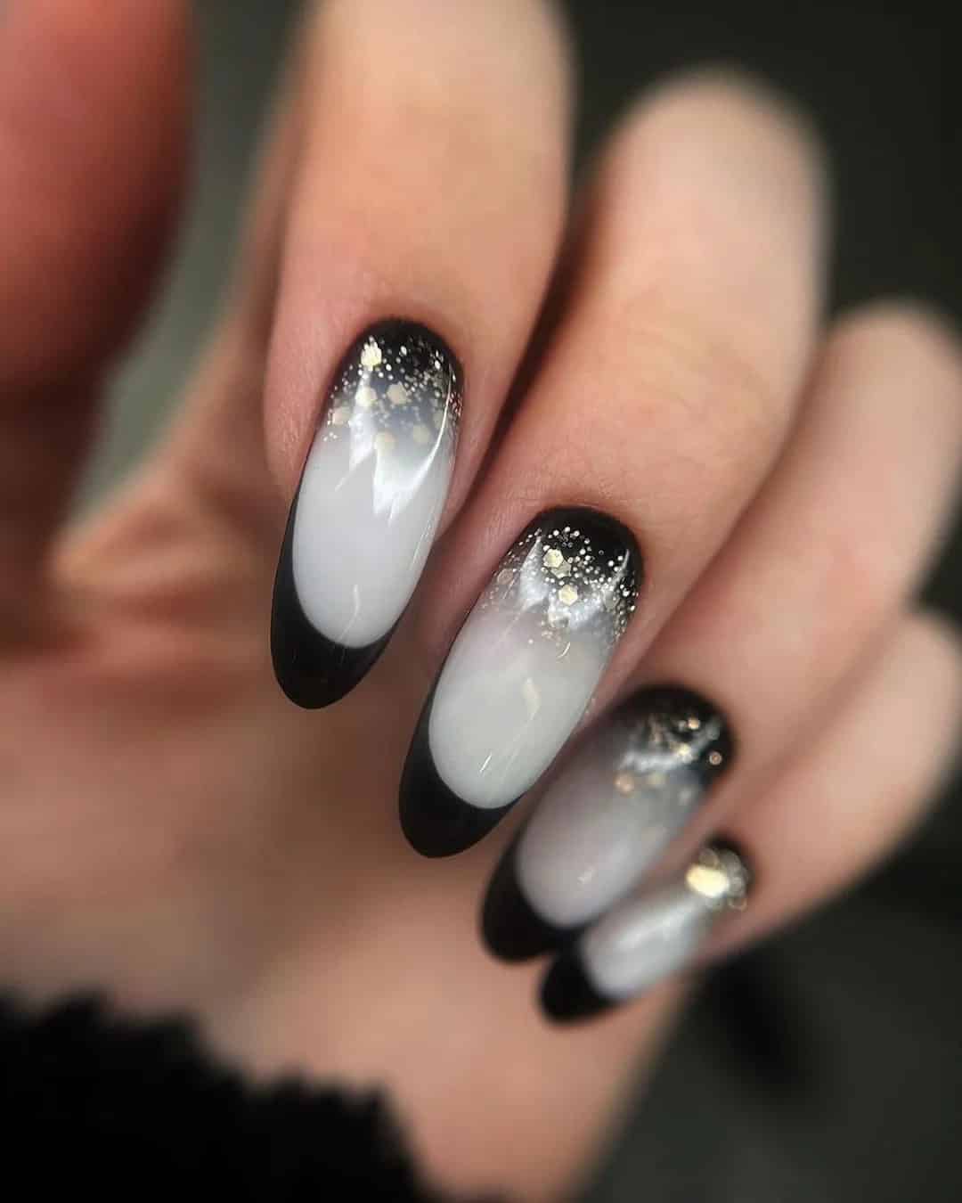 Wedding Nails With Metallic Designs