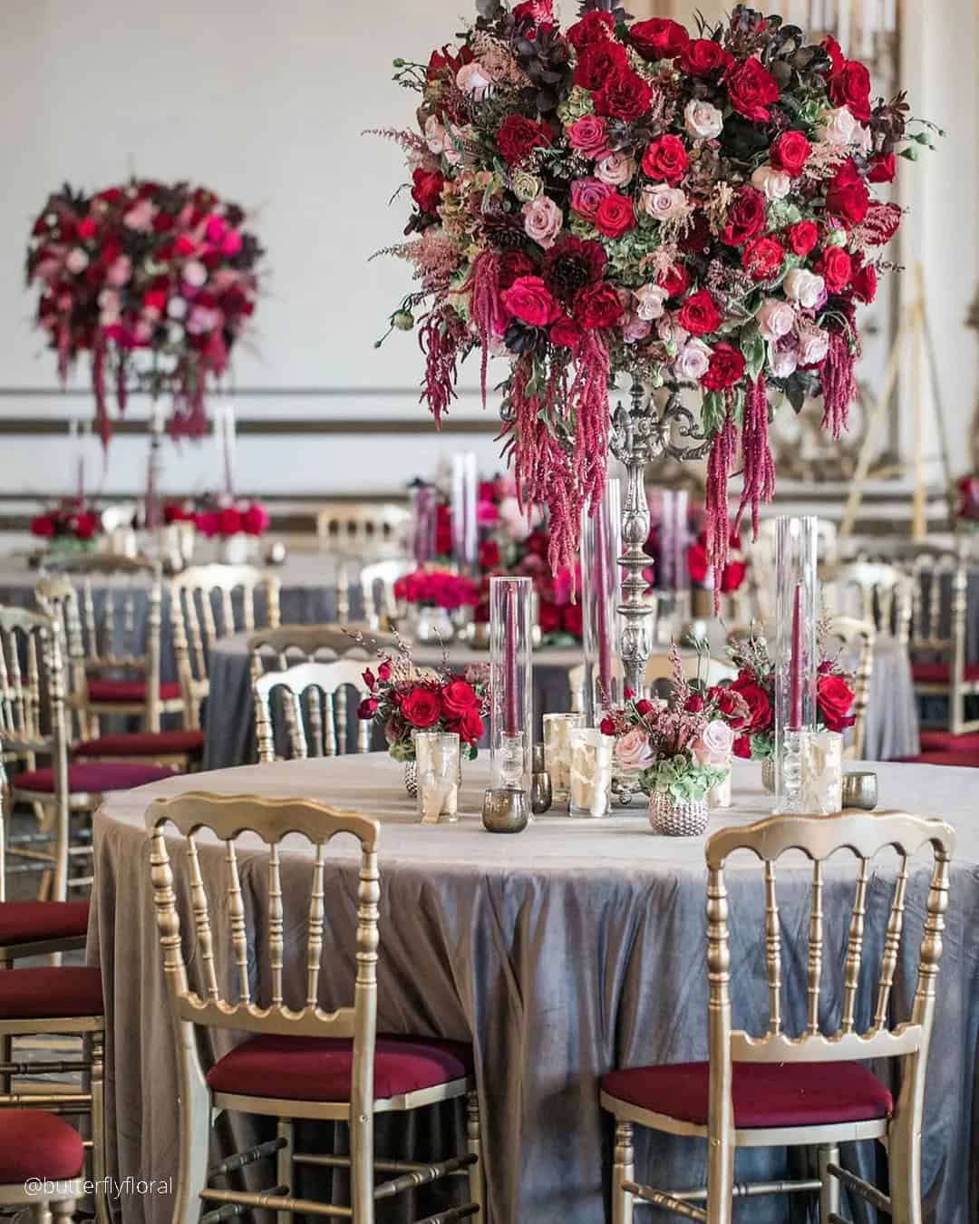 Velvet Chairs In Wedding Decor