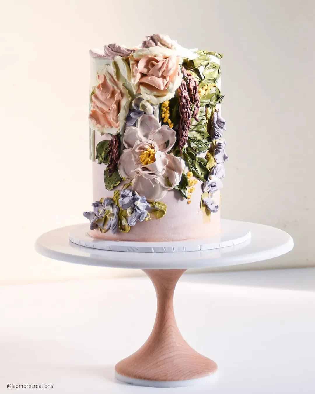 Spring Wedding Cakes Buttercream