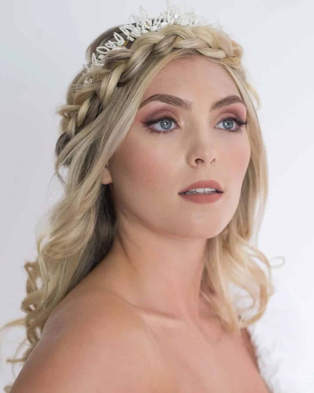 Wedding Makeup Looks With Rosy Blush