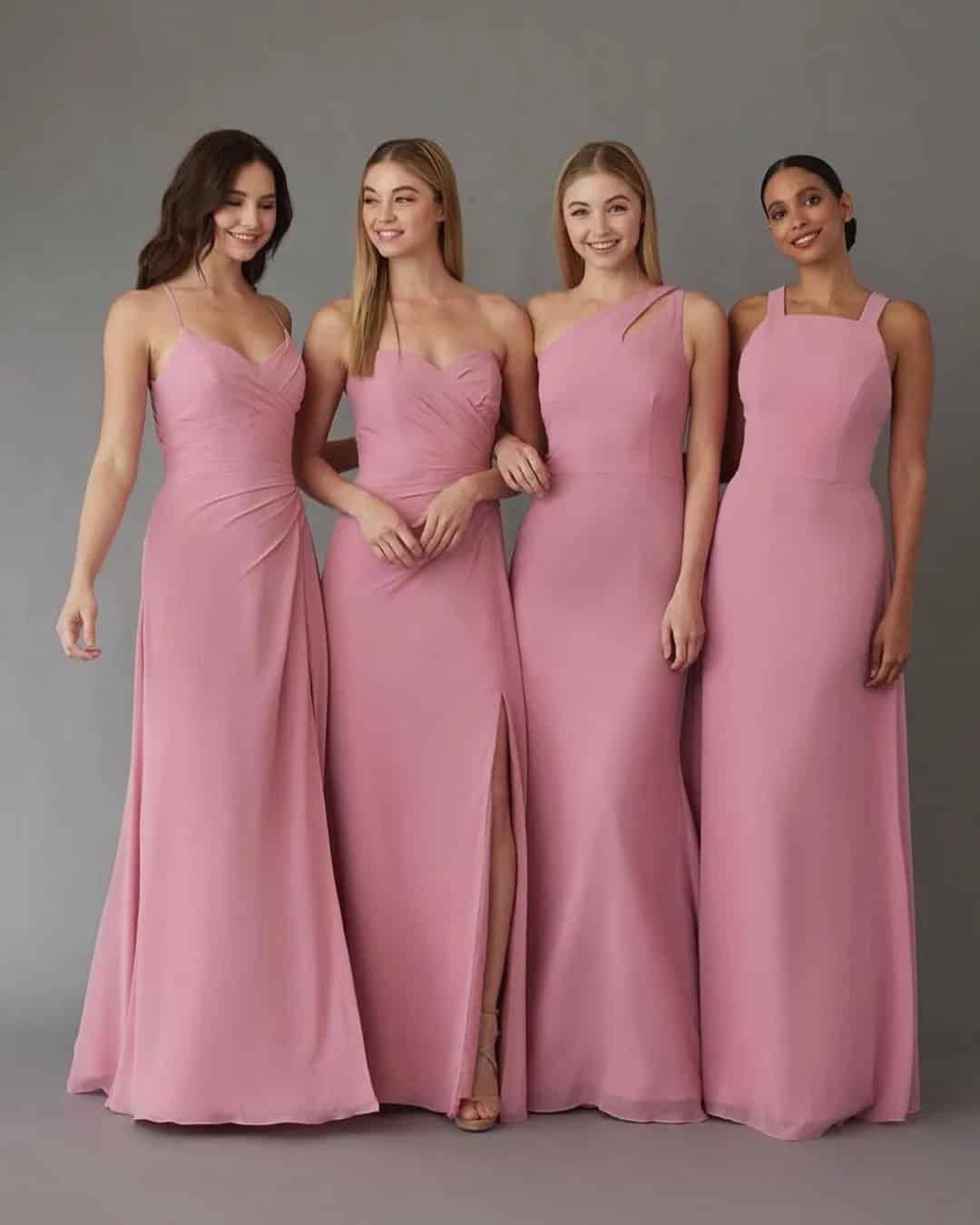 Blush Pink Bridesmaid Dresses