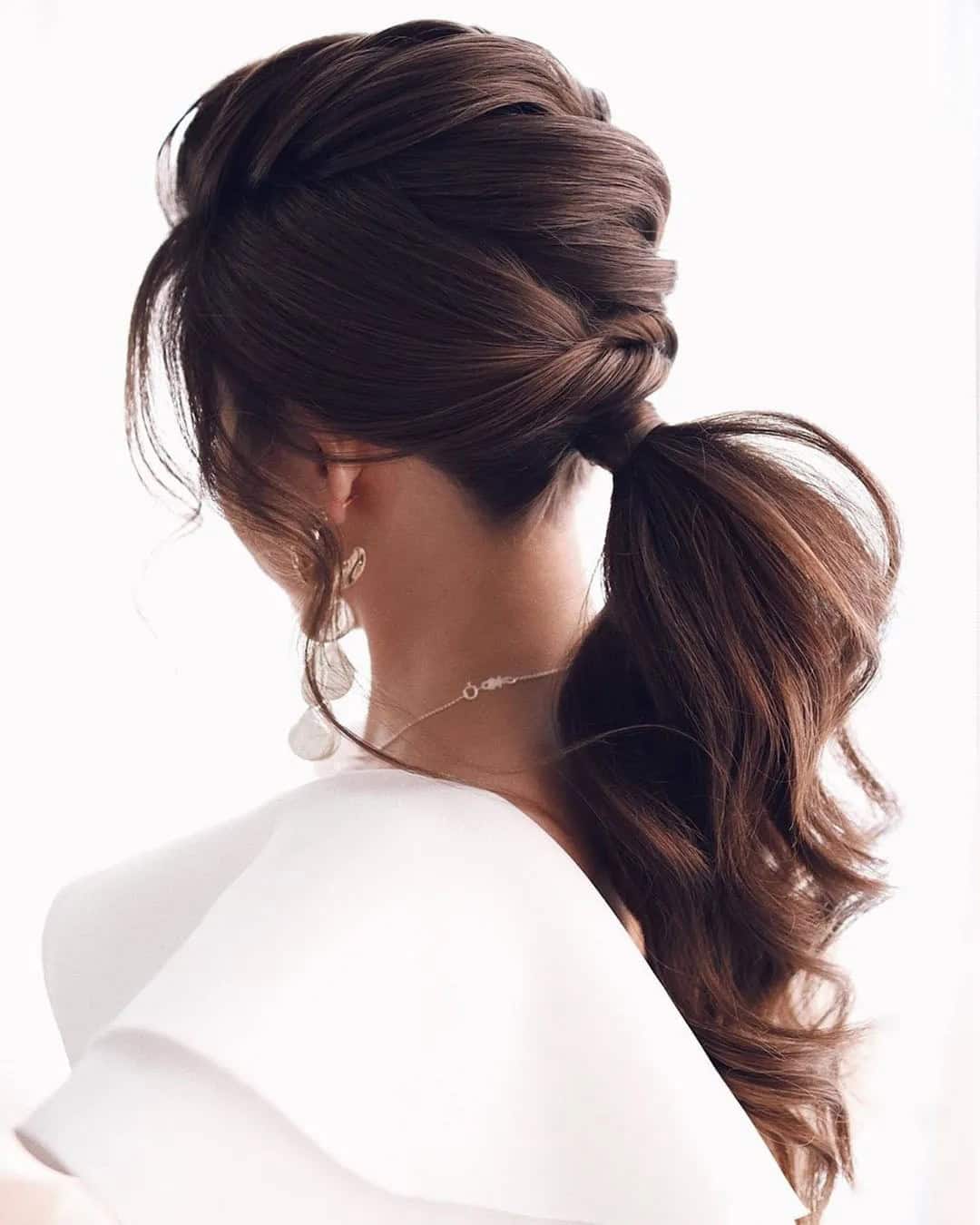 Long Wedding Ponytail