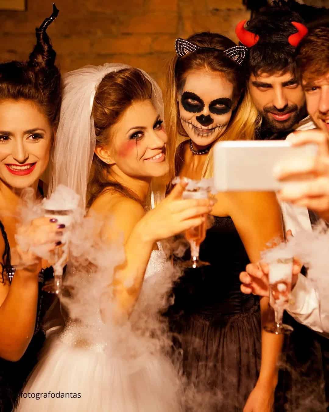 Halloween Wedding Make-up