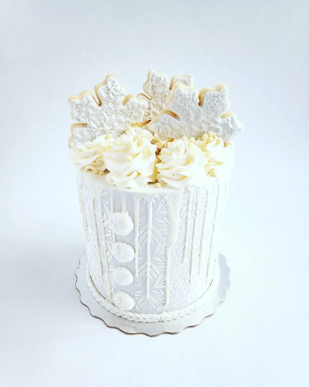 Snowflake Wedding Cakes