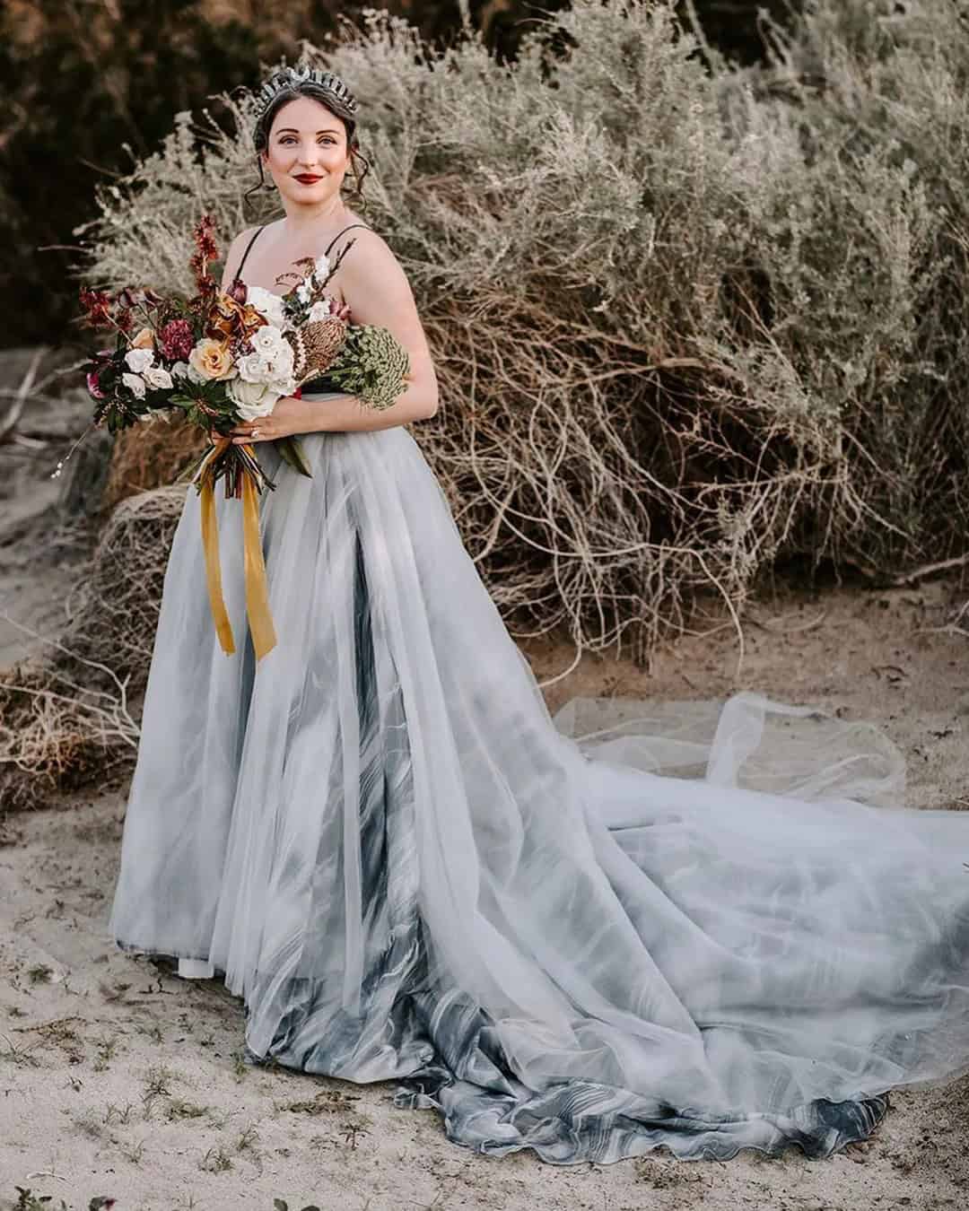 Colorful Unique Plus Size Wedding Dresses