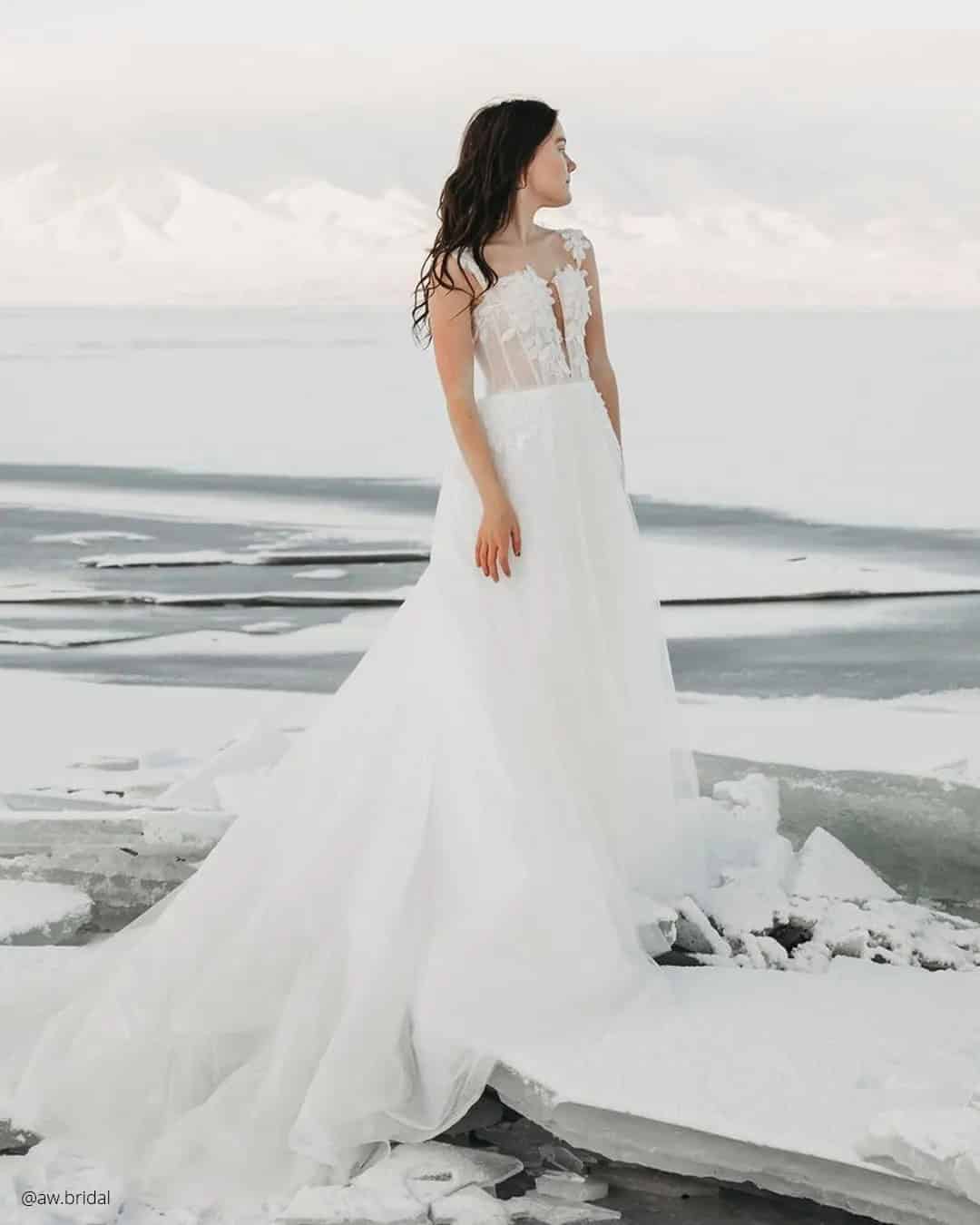 Lace Winter Bridal Dresses