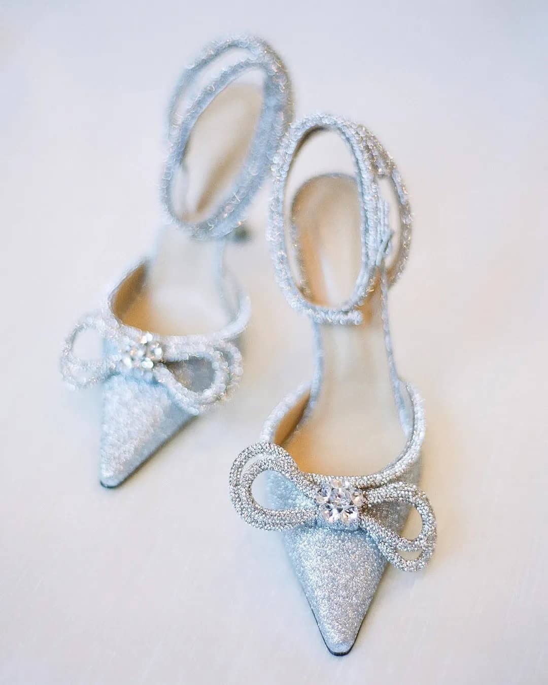 Silver Sparkly Shoes For Wedding