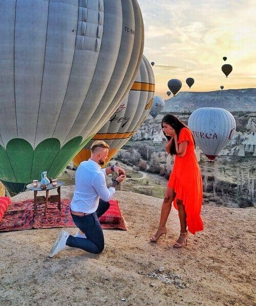 Proposal on a Hot Air Balloon Ride