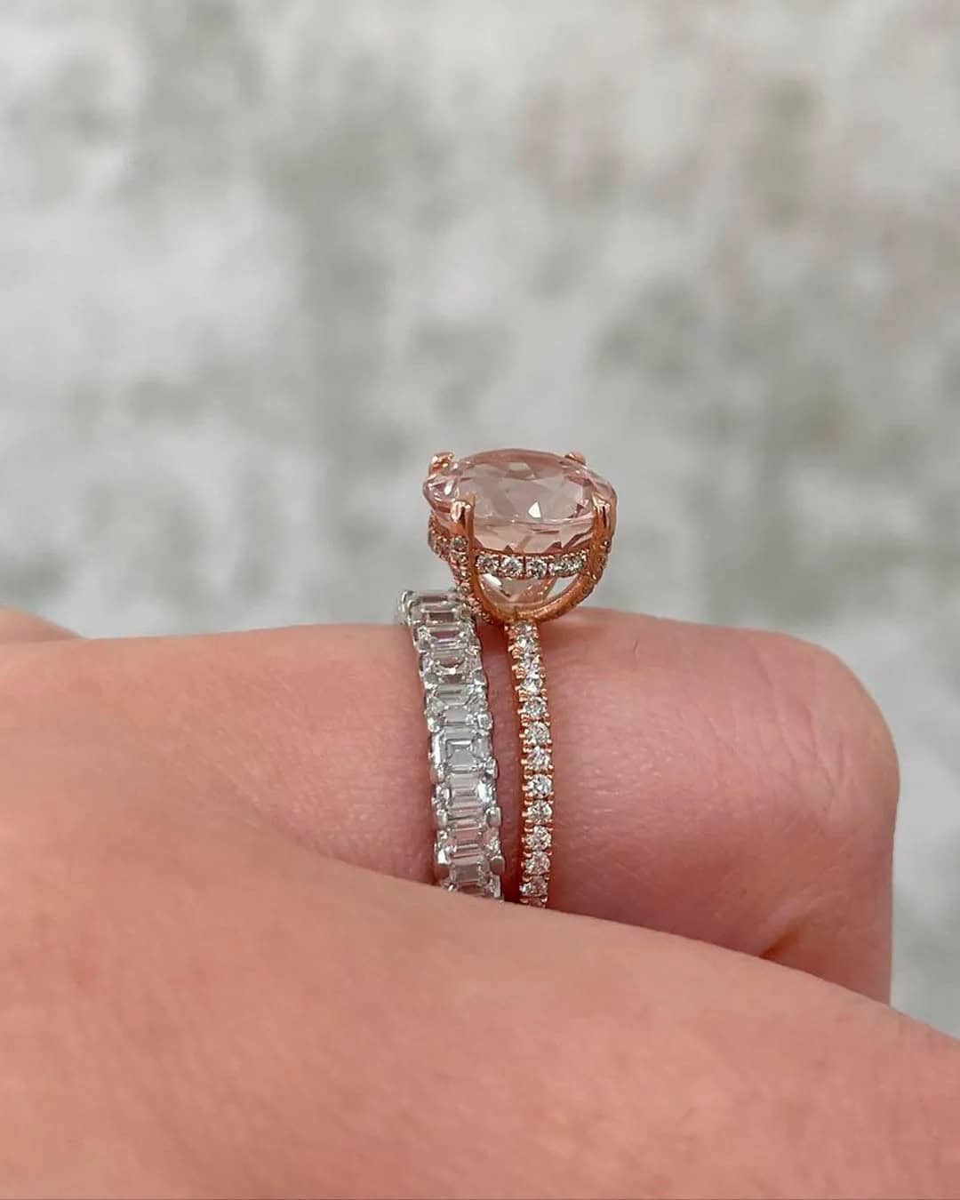 Shopping Vintage Morganite Engagement Rings