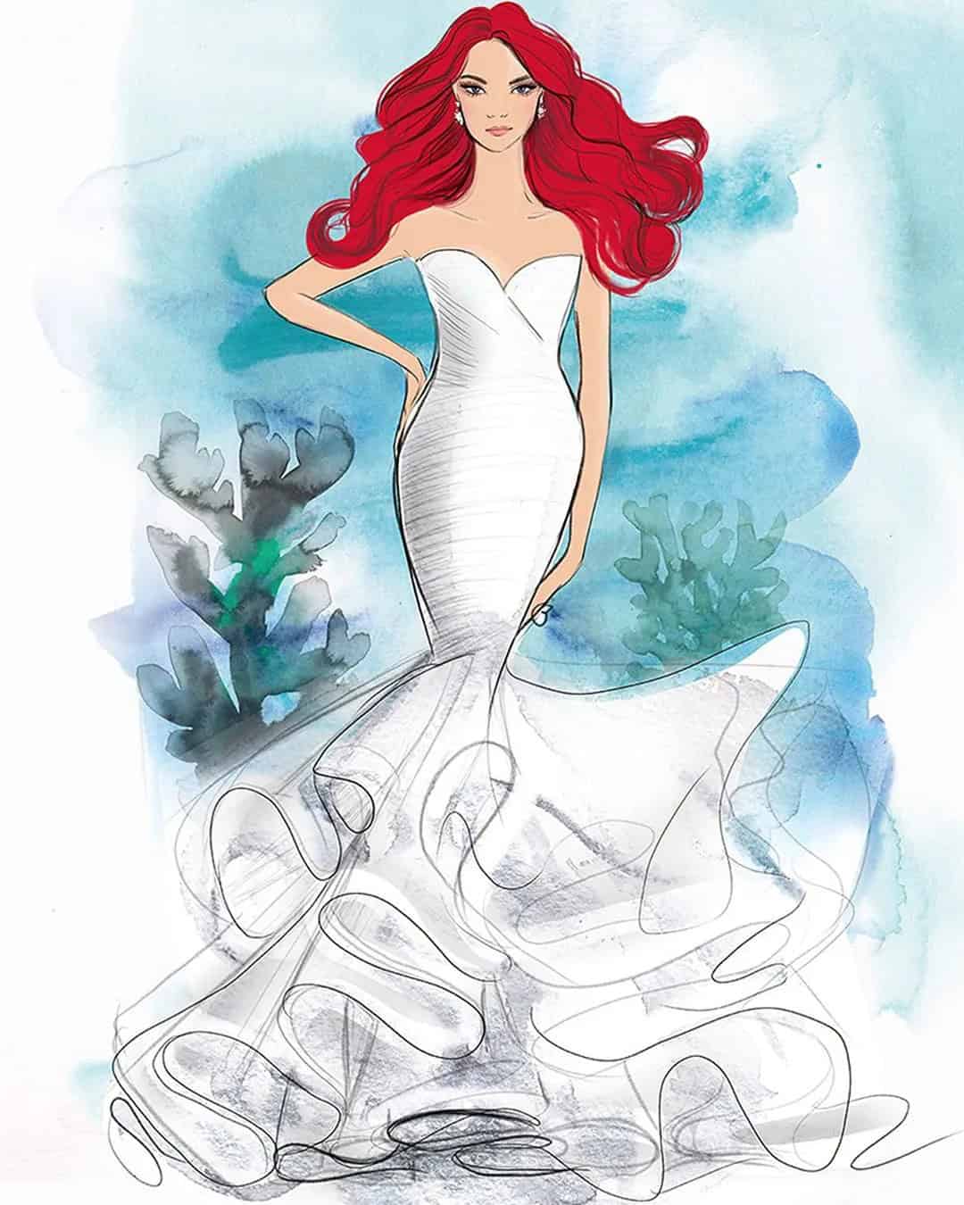 Ariel’s Fairy Tale Wedding Dresses