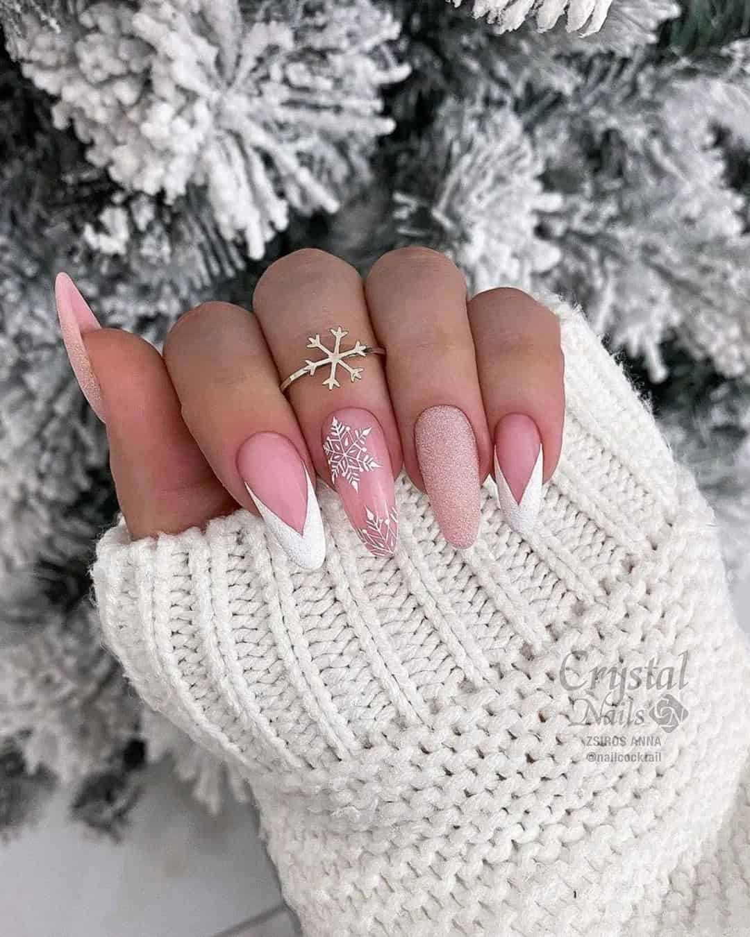 Winter Nails For Bridesmaids