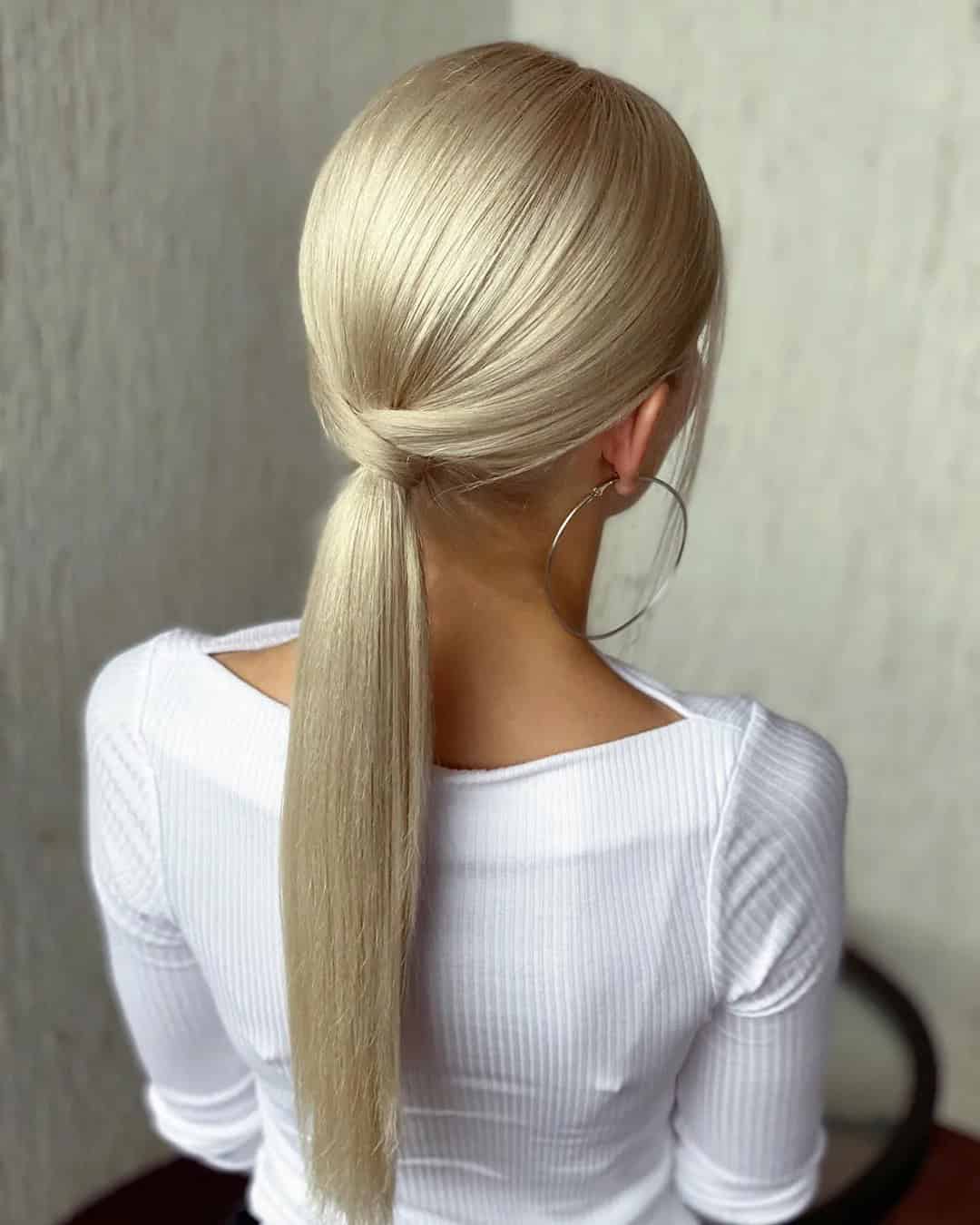 Smooth Wedding Ponytail