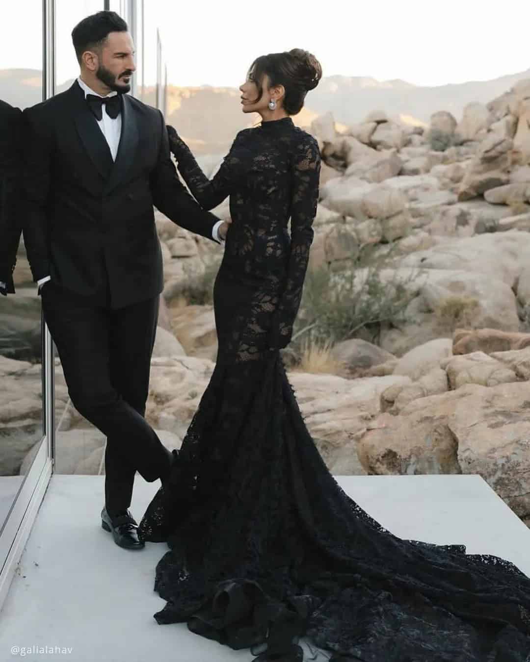 Gothic Mermaid Black Wedding Dresses