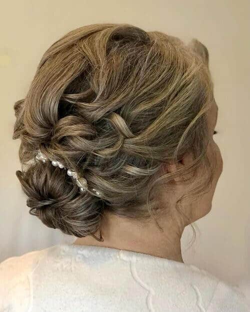 11 Loosely Braided Low Bun