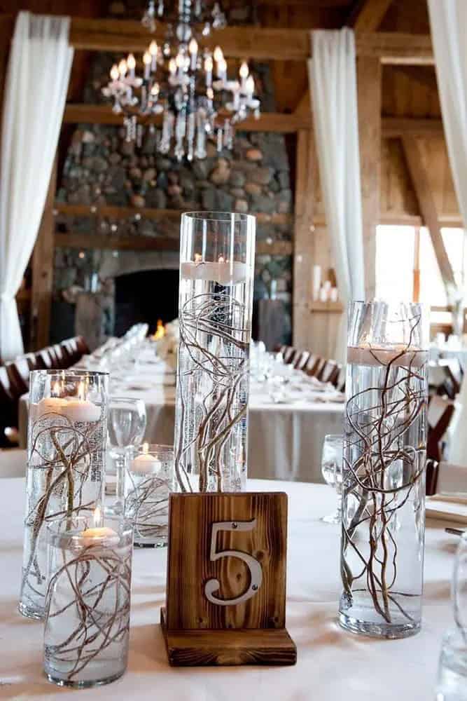 Centerpiece Ideas With Wooden Branches