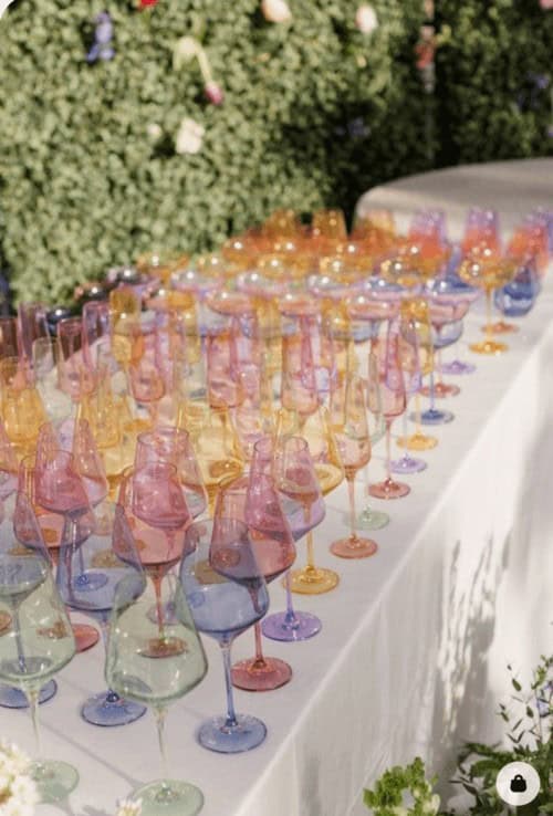 Colored glassware