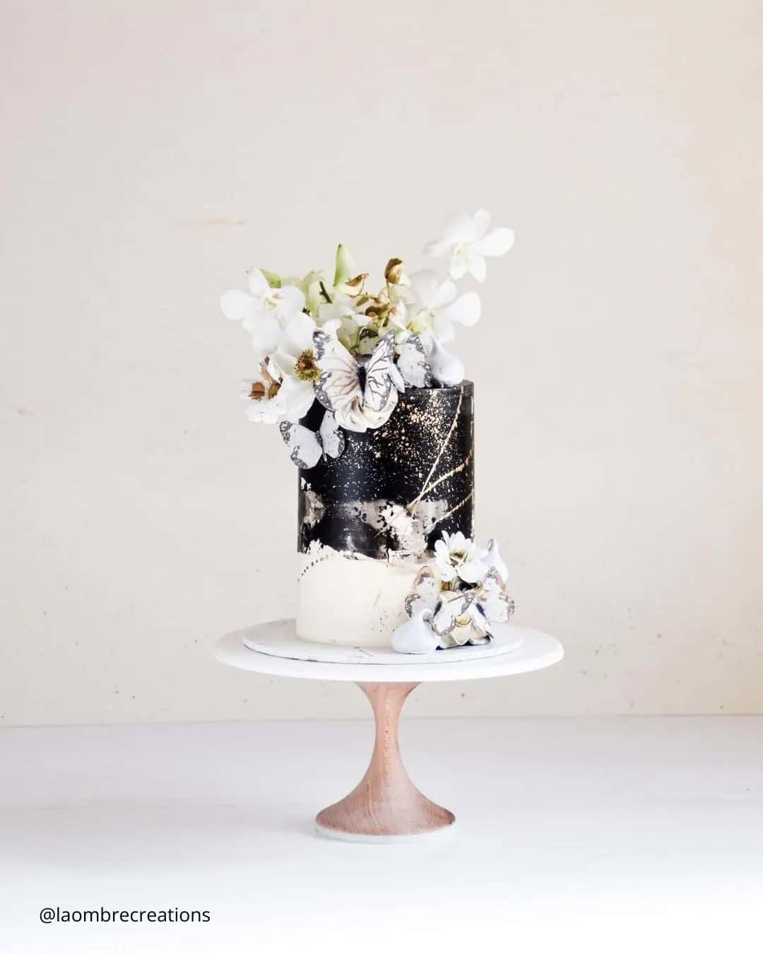 Marble Black and White Wedding Cakes