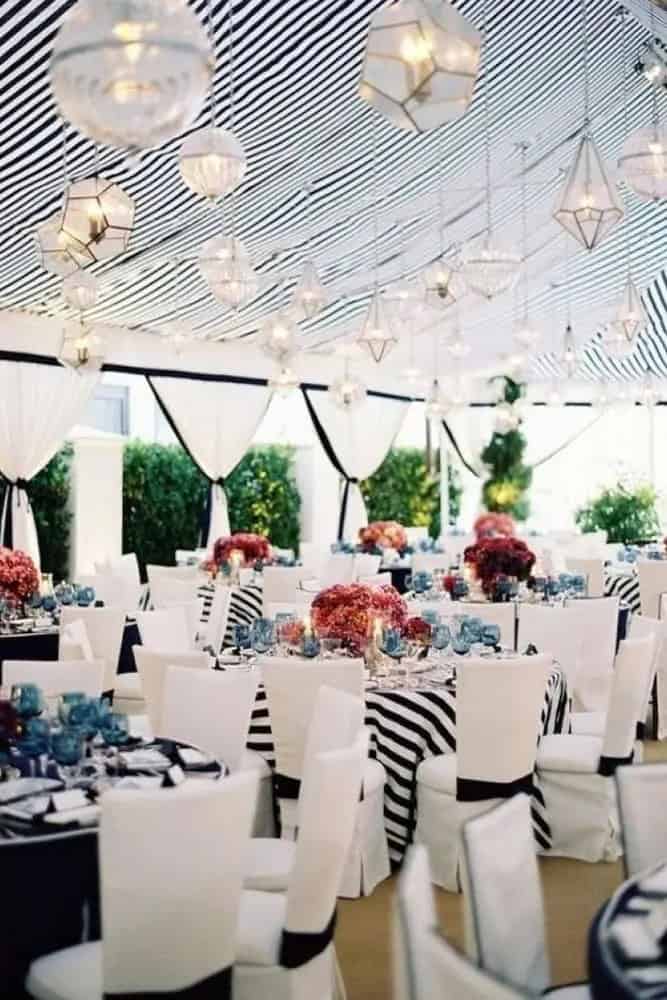 Nautical-Themed Wedding Reception