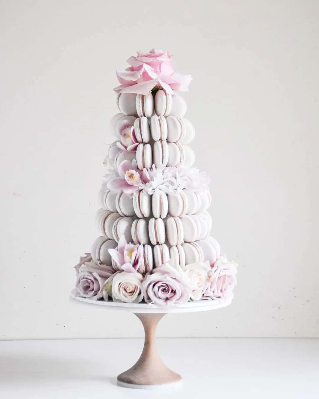 Macaron Tower Creative Wedding Cake