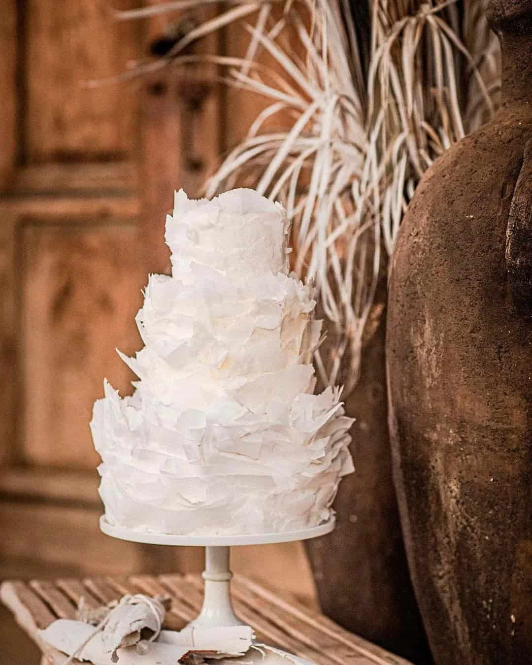 Ruffled Wedding Cakes