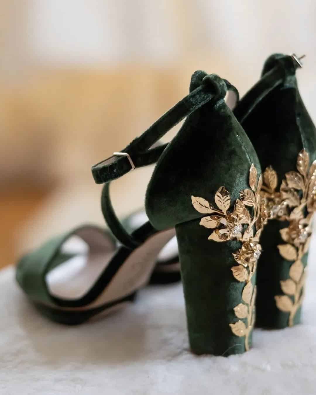 Dark Green Wedding Shoes